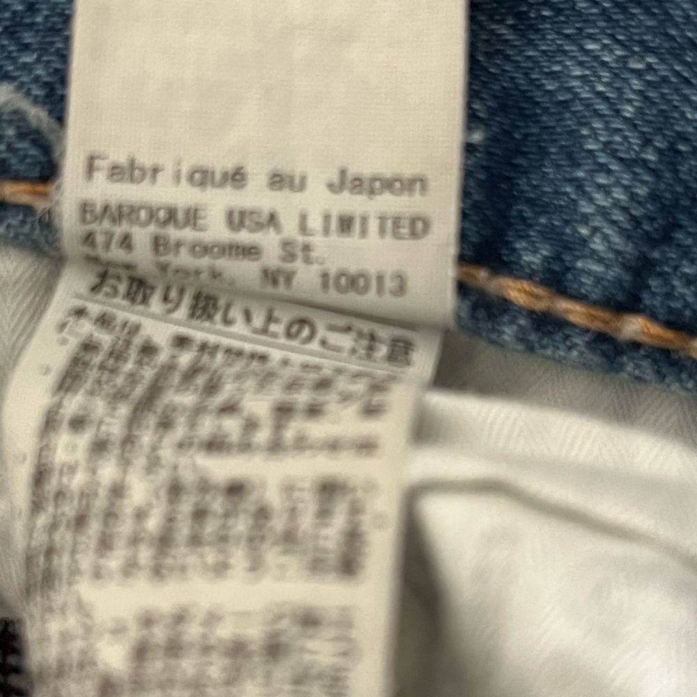Moussy Vintage Distressed Cropped Medium Blue Jeans 29 - Picture 10 of 10